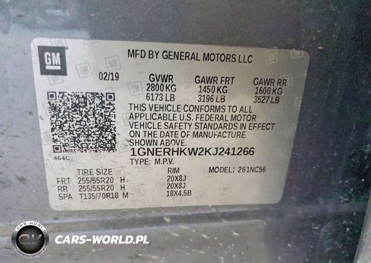 2019 Chevrolet Traverse Lt VIN:1GNERHKW2KJ241266 - 14