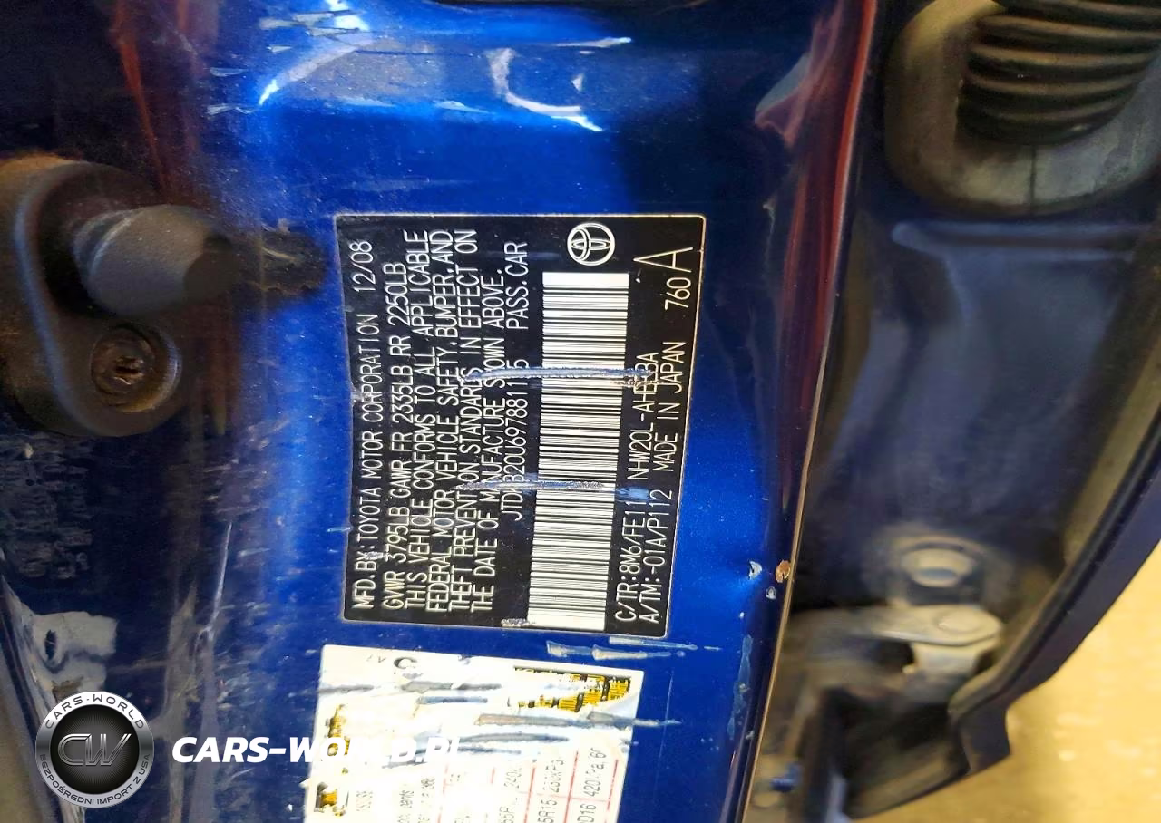 2009 Toyota Prius Base VIN:JTDKB20U697881115 - 12