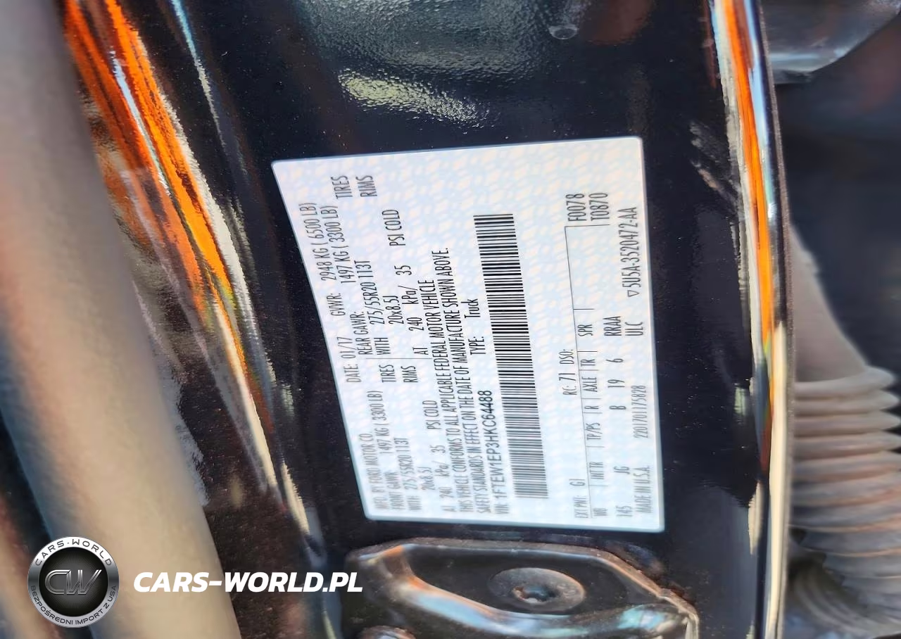 2017 Ford F150 Supercrew VIN:1FTEW1EP3HKC64488 - 12