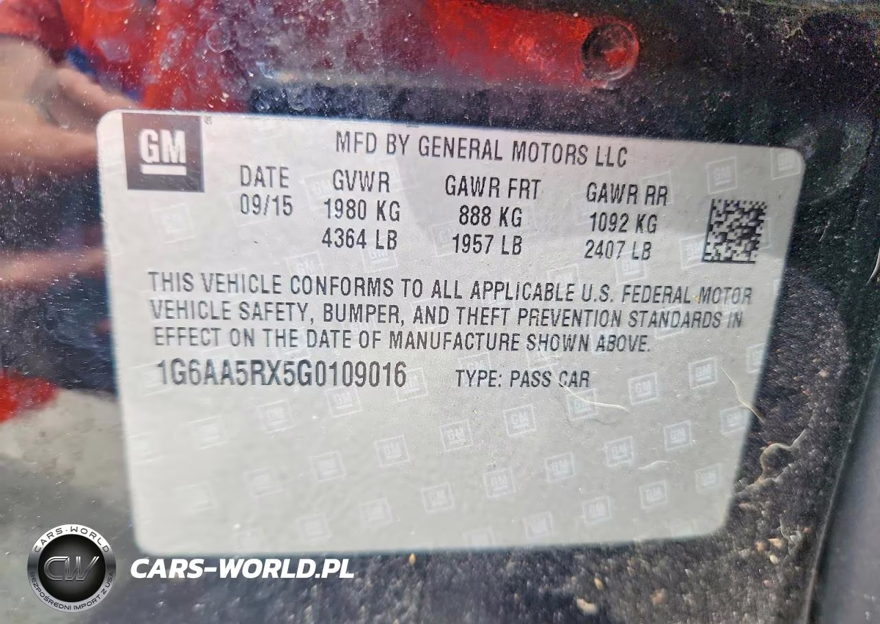 2016 Cadillac Ats VIN:1G6AA5RX5G0109016 - 12