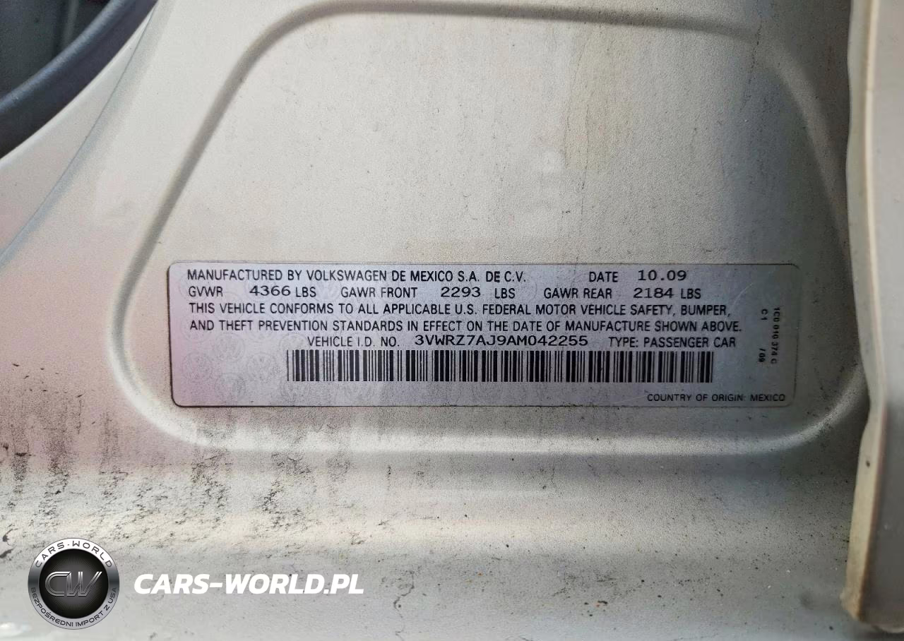 2010 Volkswagen Jetta Se VIN:3VWRZ7AJ9AM042255 - 12