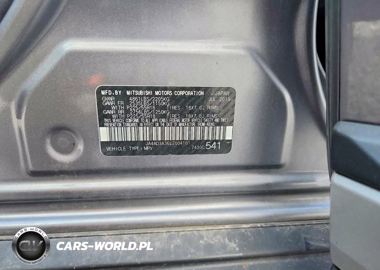 2020 Mitsubishi Outlander Se VIN:JA4AD3A36LZ004101 - 12