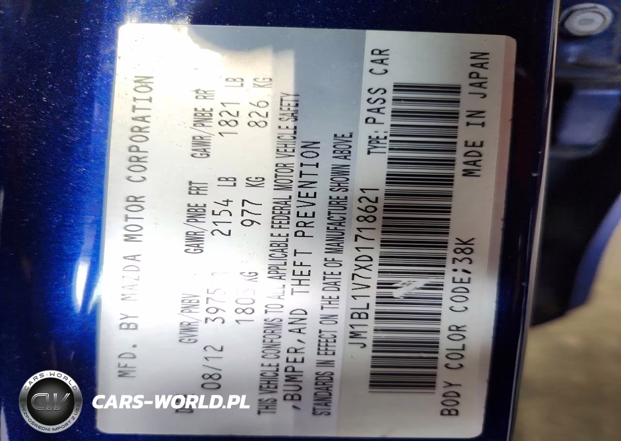2013 Mazda 3 I VIN:JM1BL1V7XD1718621 - 12