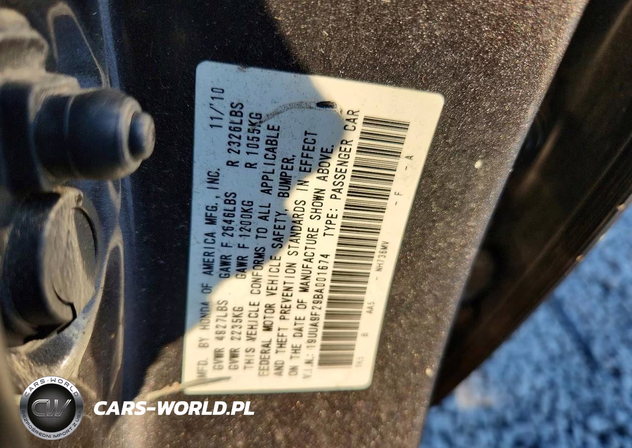 2011 Acura Tl VIN:19UUA9F29BA001674 - 12