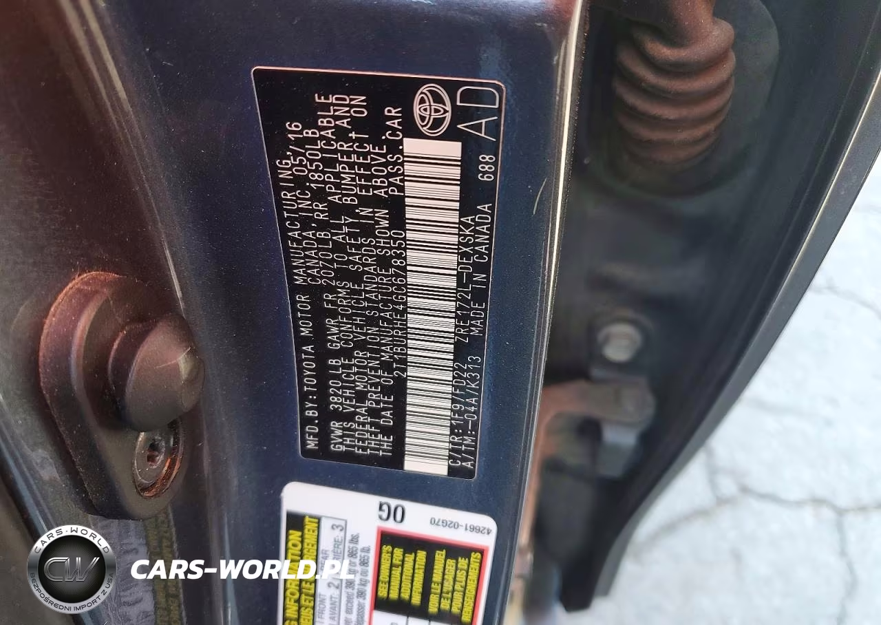 2016 Toyota Corolla S VIN:2T1BURHE4GC678350 - 12