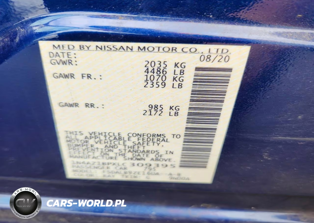 2020 Nissan Leaf S VIN:1N4AZ1BPXLC309395 - 12