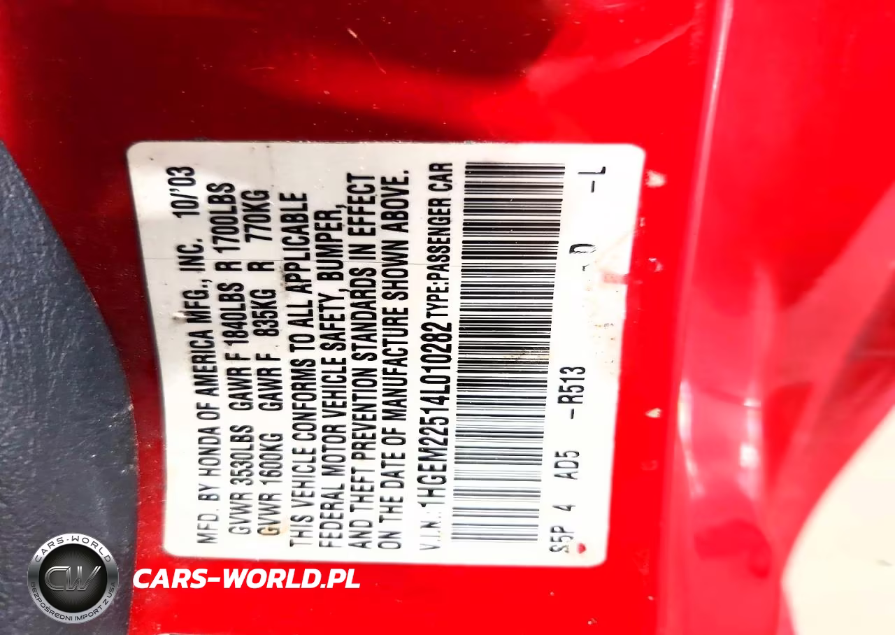 2004 Honda Civic Lx VIN:1HGEM22514L010282 - 12