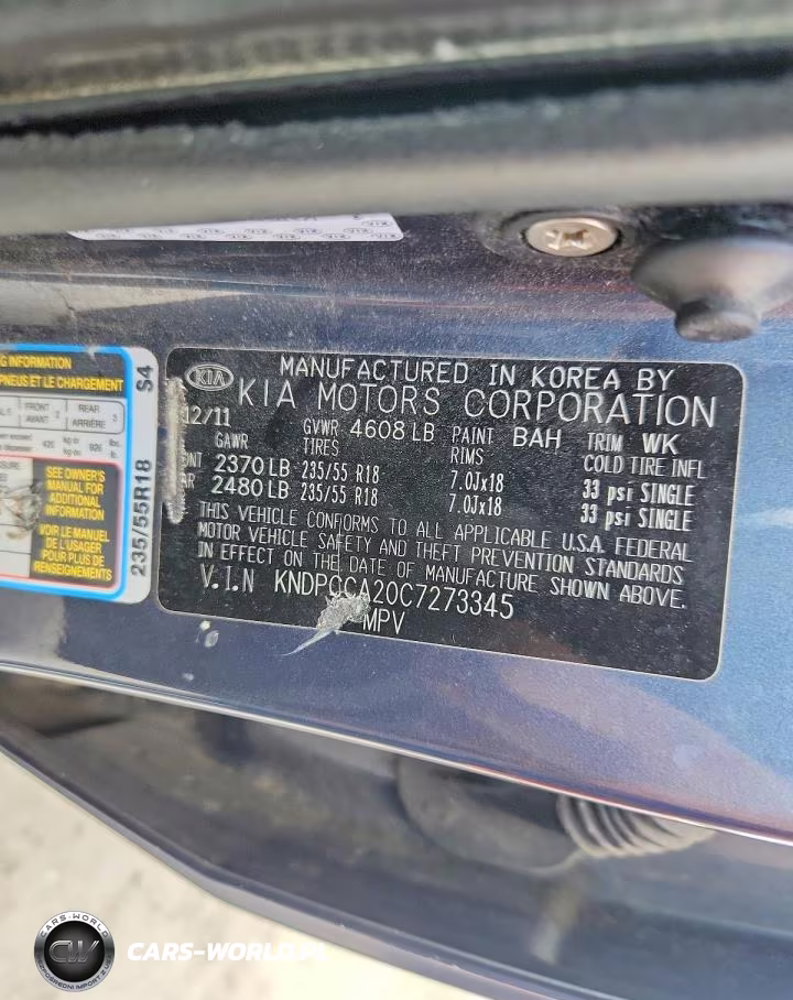 2012 Kia Sportage Ex VIN:KNDPCCA20C7273345 - 13