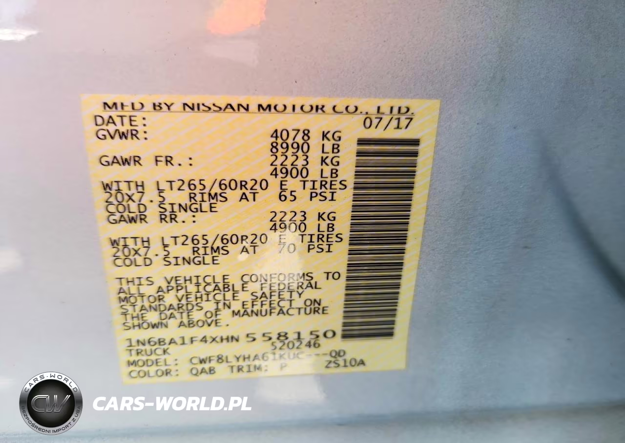 2017 Nissan Titan Xd Platinum Reserve VIN:1N6BA1F4XHN558150 - 12