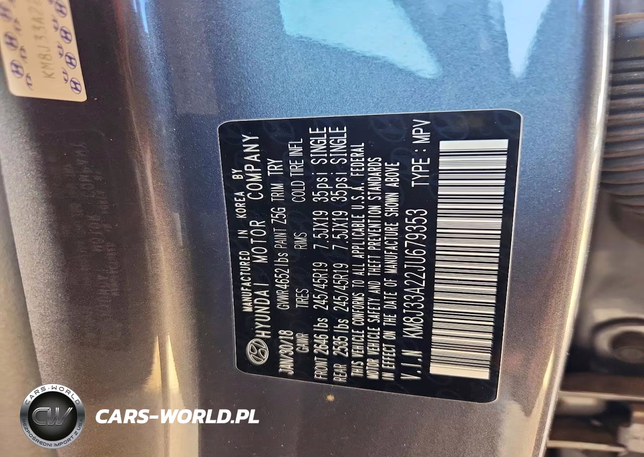2018 Hyundai Tucson Limited VIN:KM8J33A22JU679353 - 14