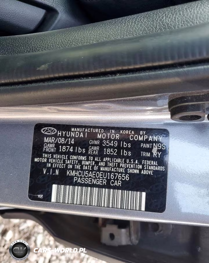 2014 Hyundai Accent Se VIN:KMHCU5AE0EU167656 - 13