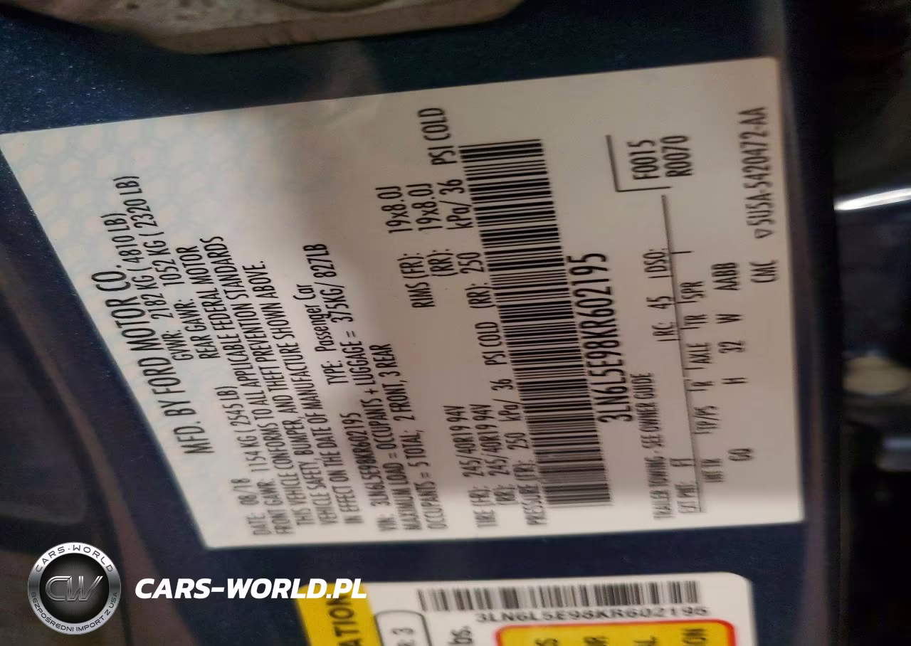 2019 Lincoln Mkz Reserve Ii VIN:3LN6L5E98KR602195 - 12