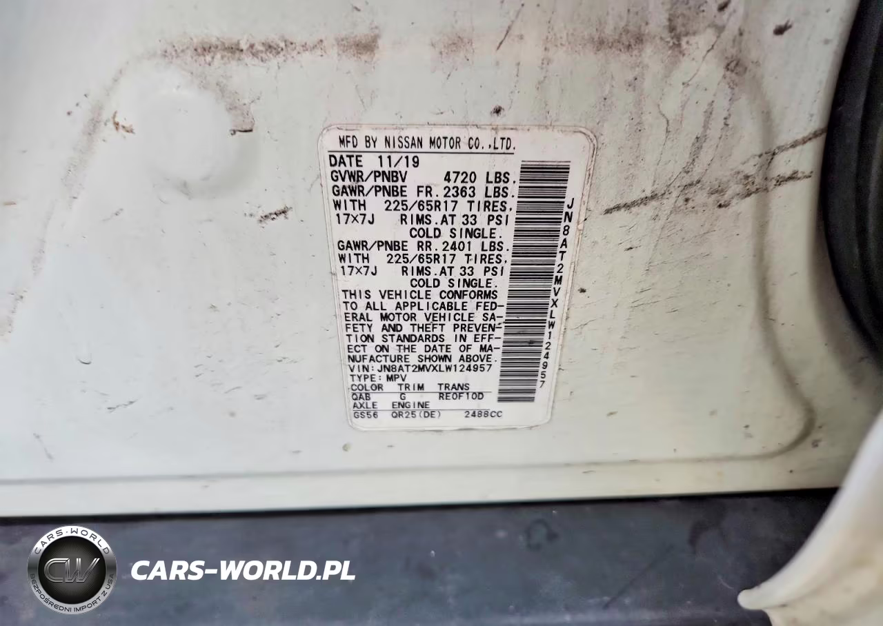 2020 Nissan Rogue Sv VIN:JN8AT2MVXLW124957 - 13