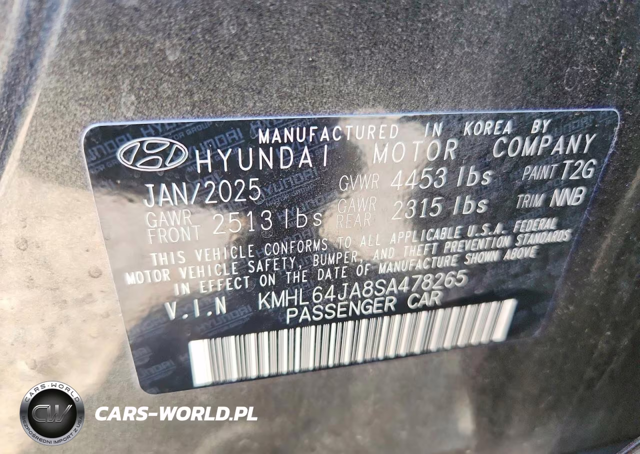 2025 Hyundai Sonata Sel VIN:KMHL64JA8SA478265 - 12