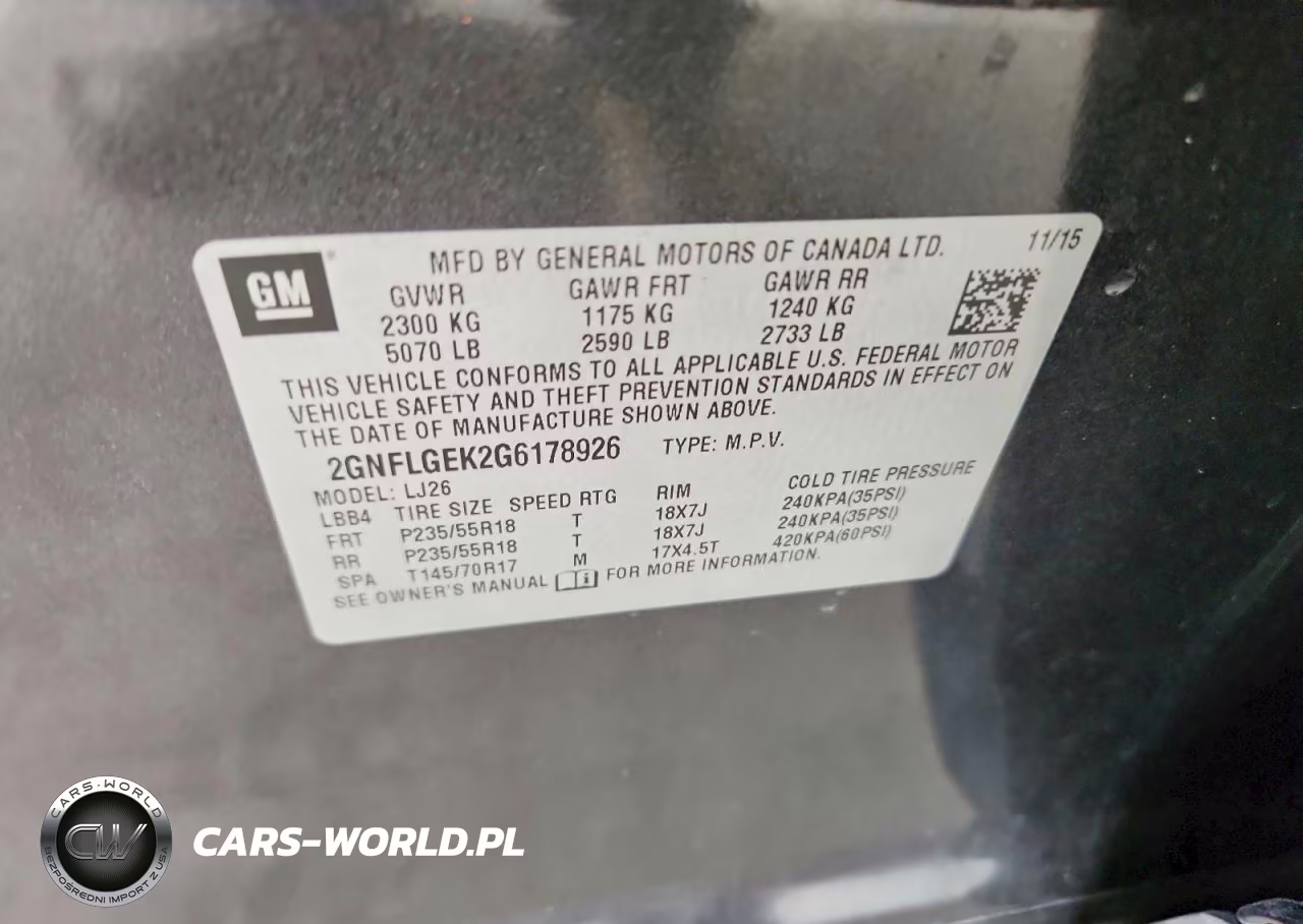 2016 Chevrolet Equinox Ltz VIN:2GNFLGEK2G6178926 - 13