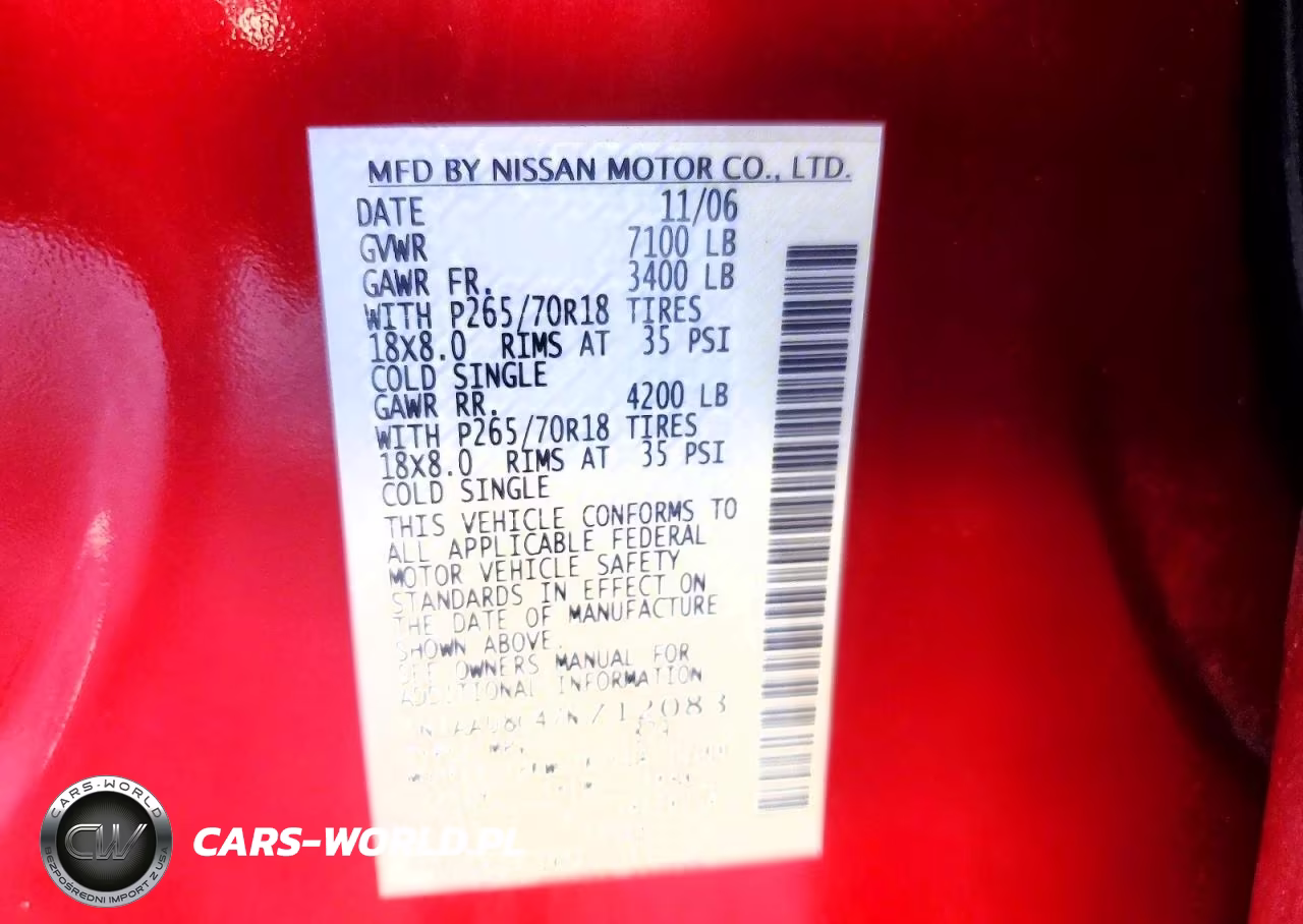 2007 Nissan Armada Se VIN:5N1AA08C47N712083 - 13