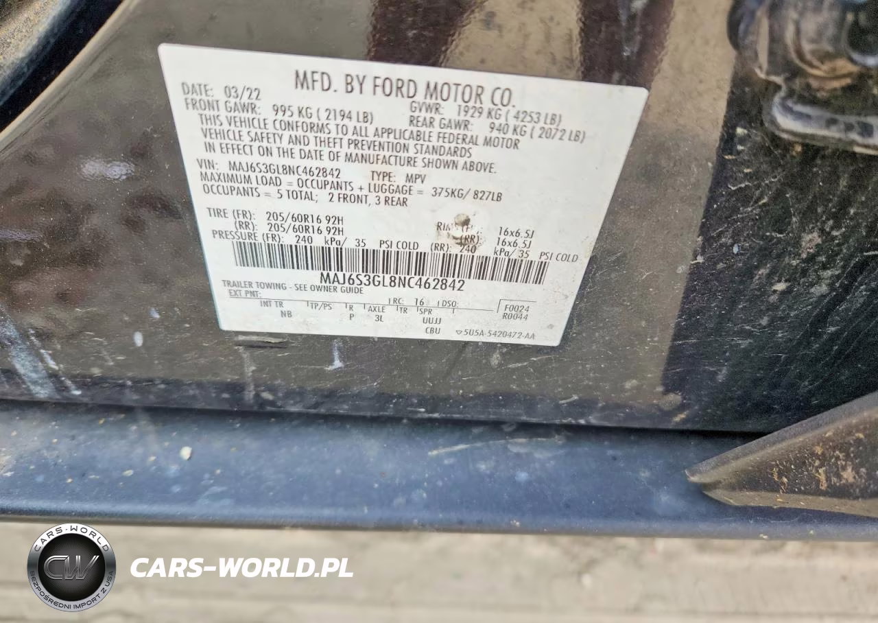 2022 Ford Ecosport Se 4Wd VIN:MAJ6S3GL8NC462842 - 13