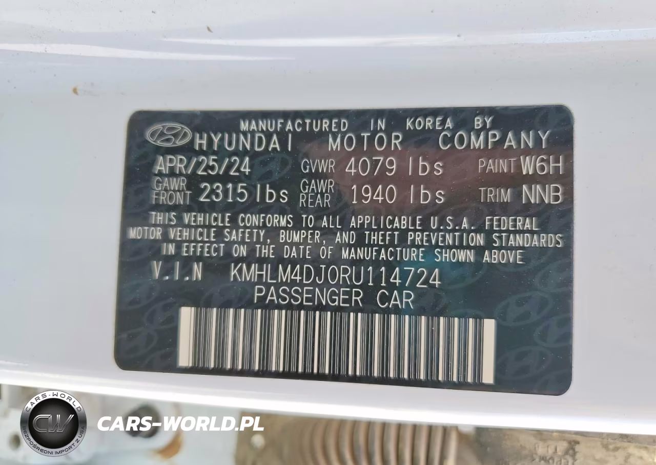 2024 Hyundai Elantra Blue VIN:KMHLM4DJ0RU114724 - 12