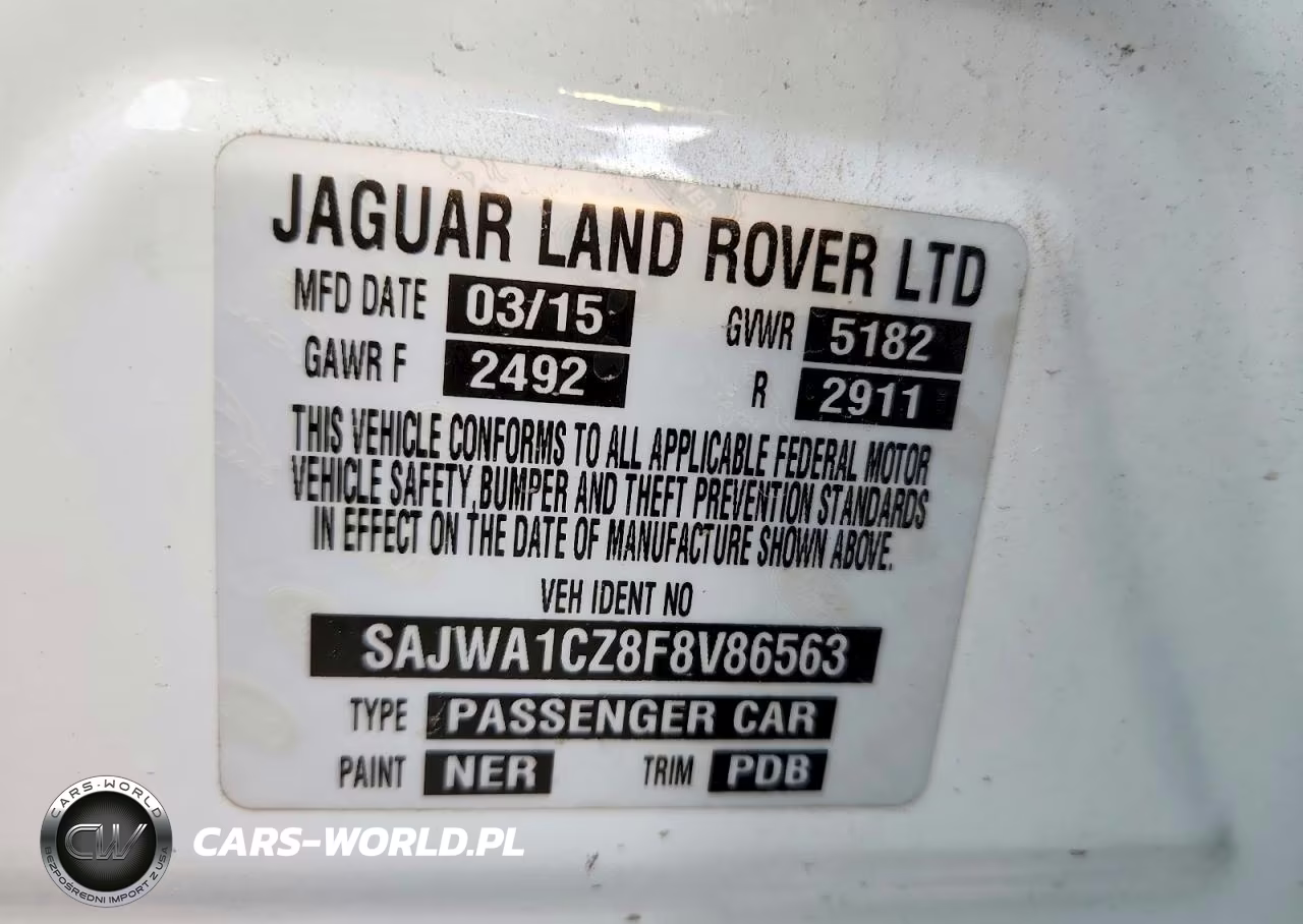 2015 Jaguar Xj VIN:SAJWA1CZ8F8V86563 - 13