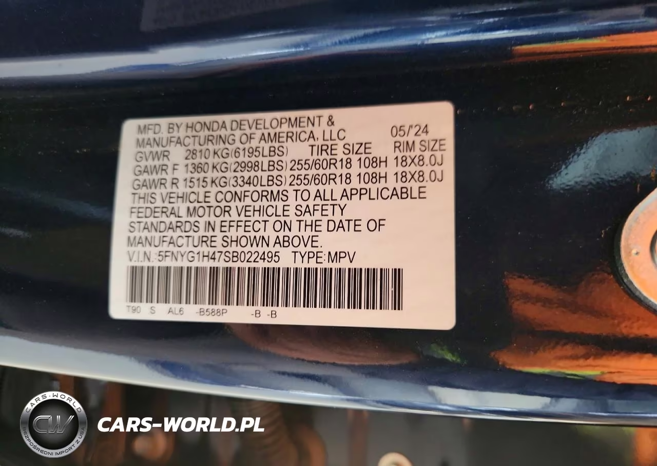2025 Honda Pilot Exl VIN:5FNYG1H47SB022495 - 13