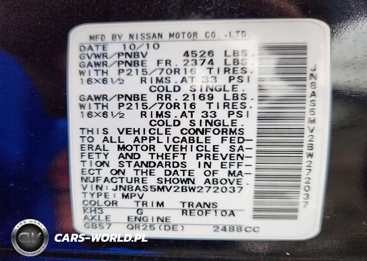 2011 Nissan Rogue S VIN:JN8AS5MV2BW272037 - 13