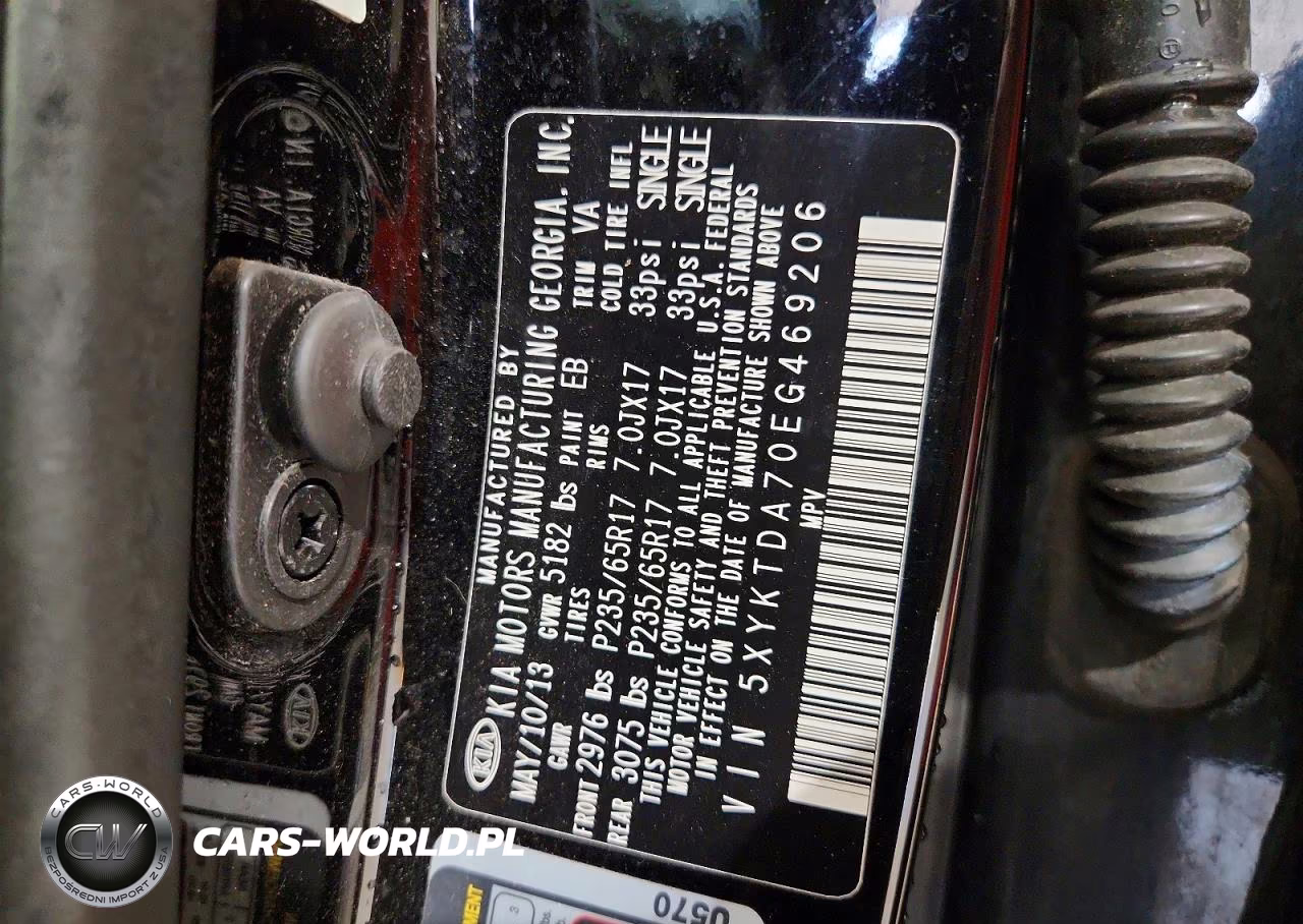 2014 Kia Sorento Lx VIN:5XYKTDA70EG469206 - 13