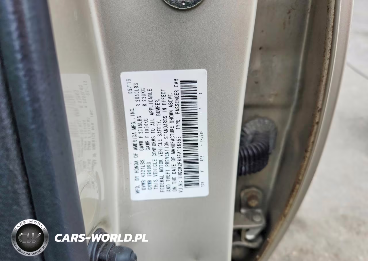 2015 Honda Accord Exl VIN:1HGCR2F83FA196855 - 12