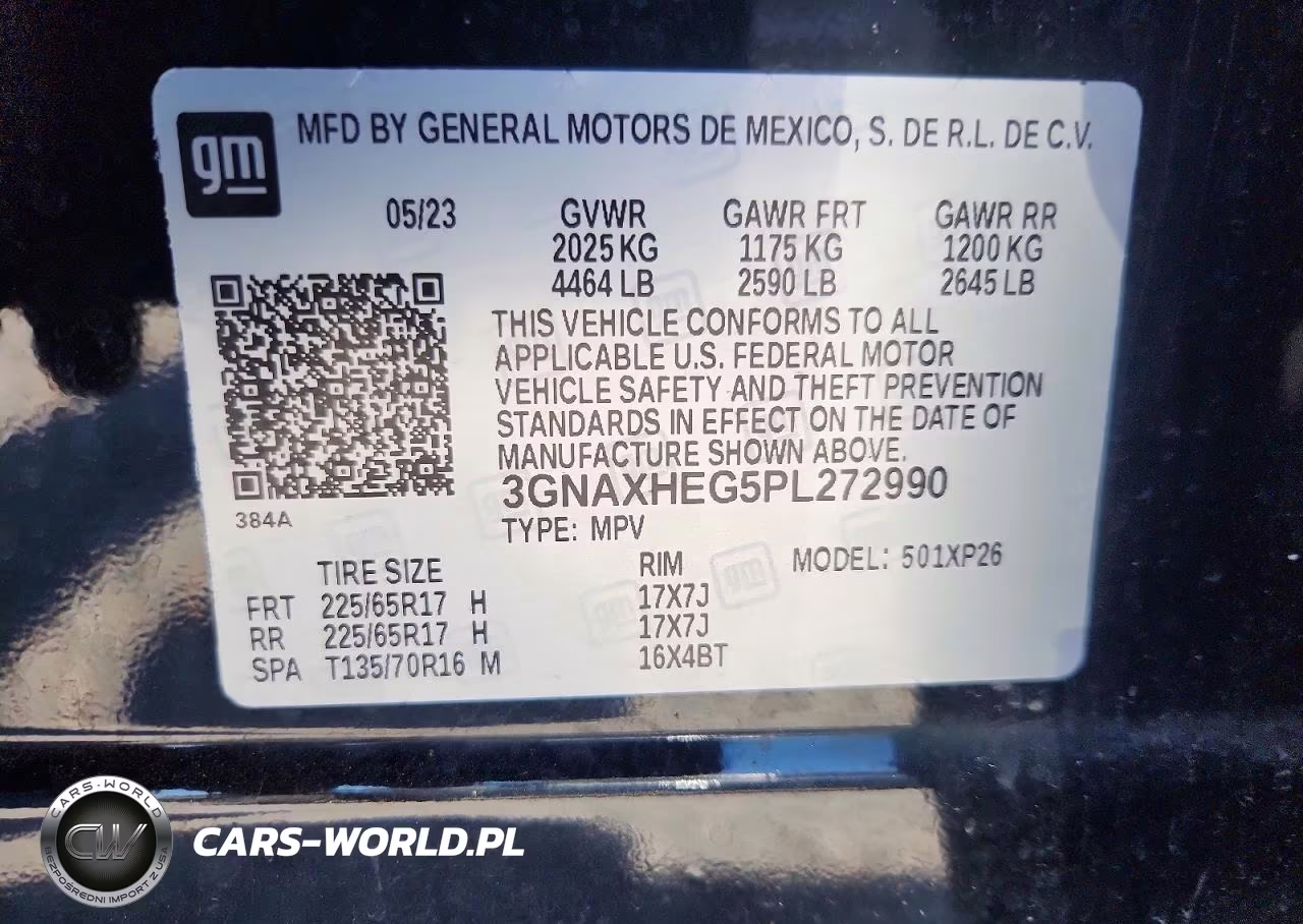 2023 Chevrolet Equinox Ls VIN:3GNAXHEG5PL272990 - 13