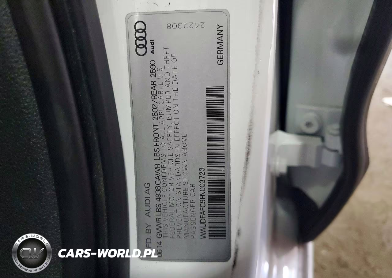 2015 Audi A6 Premium Plus VIN:WAUDFAFC9FN003723 - 12