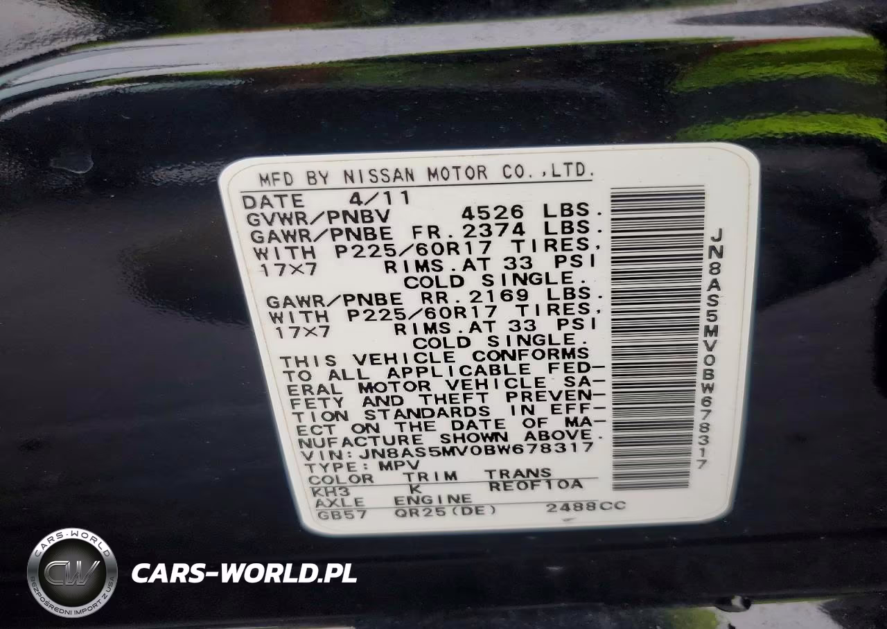 2011 Nissan Rogue S VIN:JN8AS5MV0BW678317 - 13