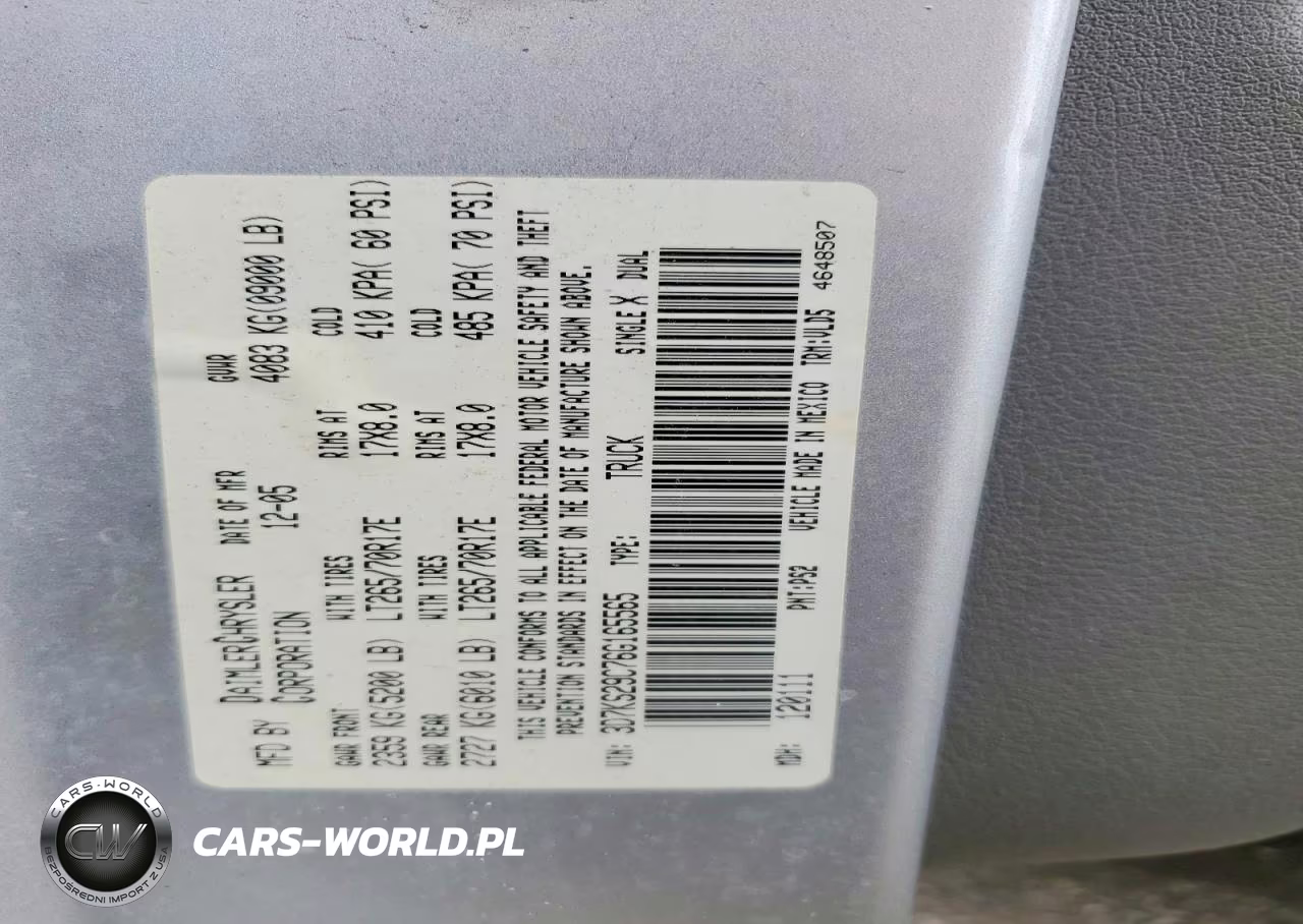 2006 Dodge Ram 2500 VIN:3D7KS29C76G165565 - 12
