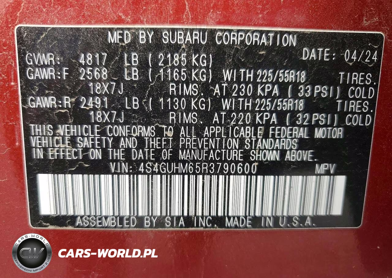 2024 Subaru Crosstrek Limited VIN:4S4GUHM65R3790600 - 14
