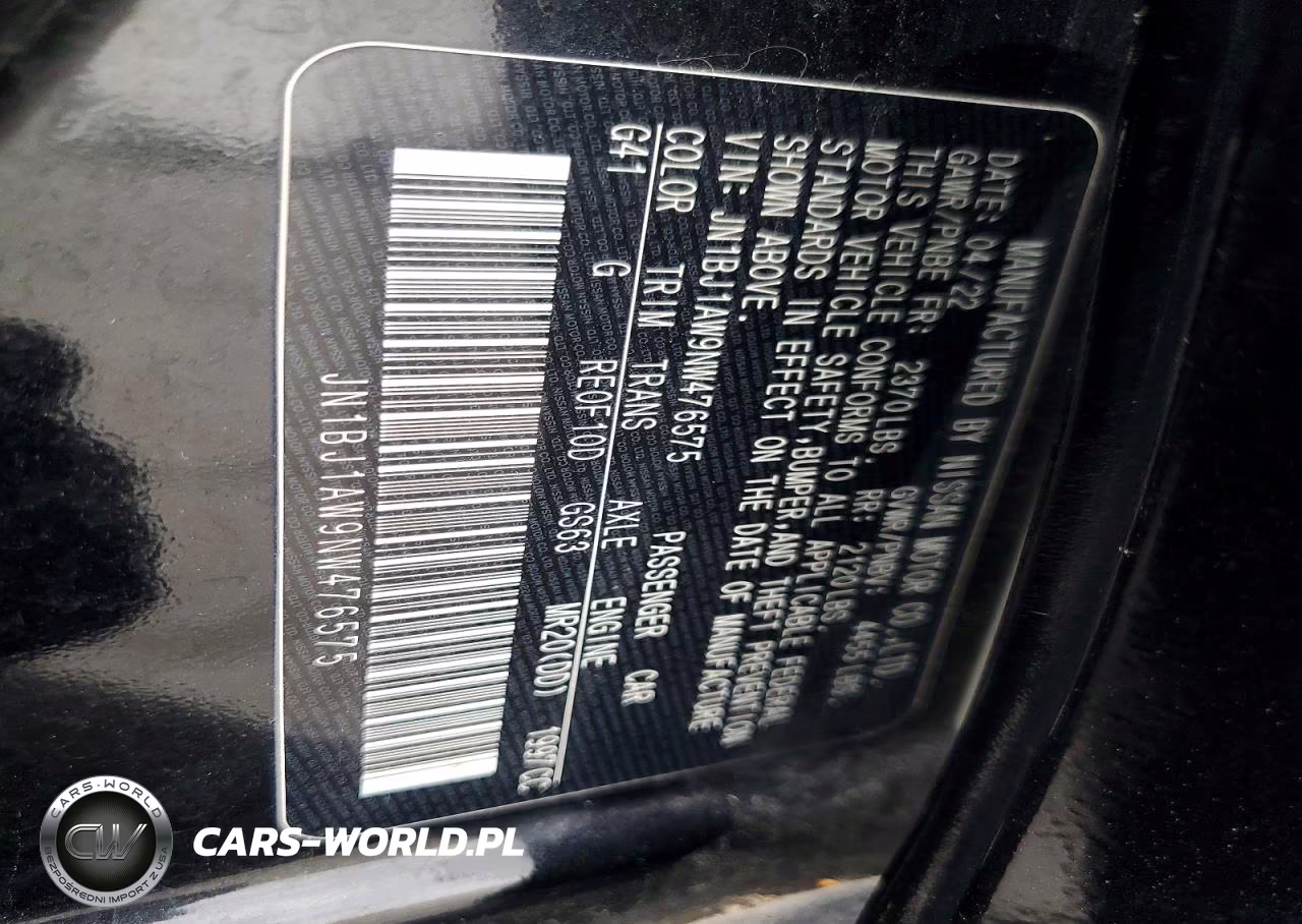 2022 Nissan Rogue Sport S VIN:JN1BJ1AW9NW476575 - 14