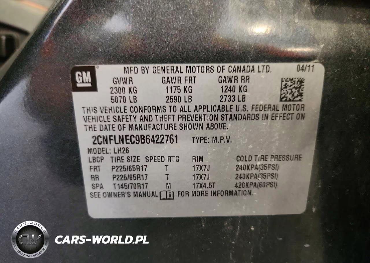 2011 Chevrolet Equinox Lt VIN:2CNFLNEC9B6422761 - 14