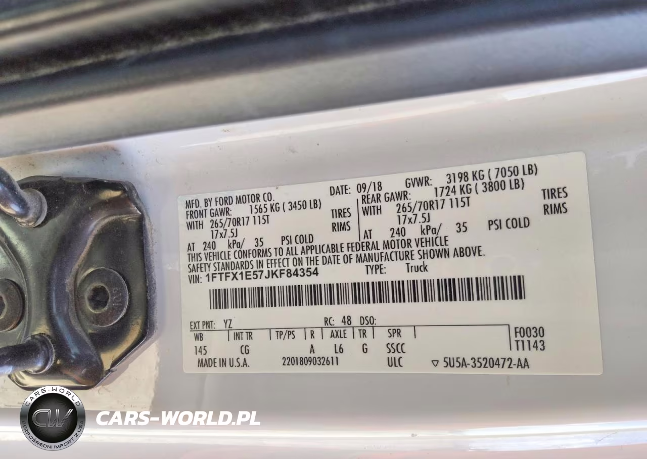 2018 Ford F150 Super Cab VIN:1FTFX1E57JKF84354 - 12