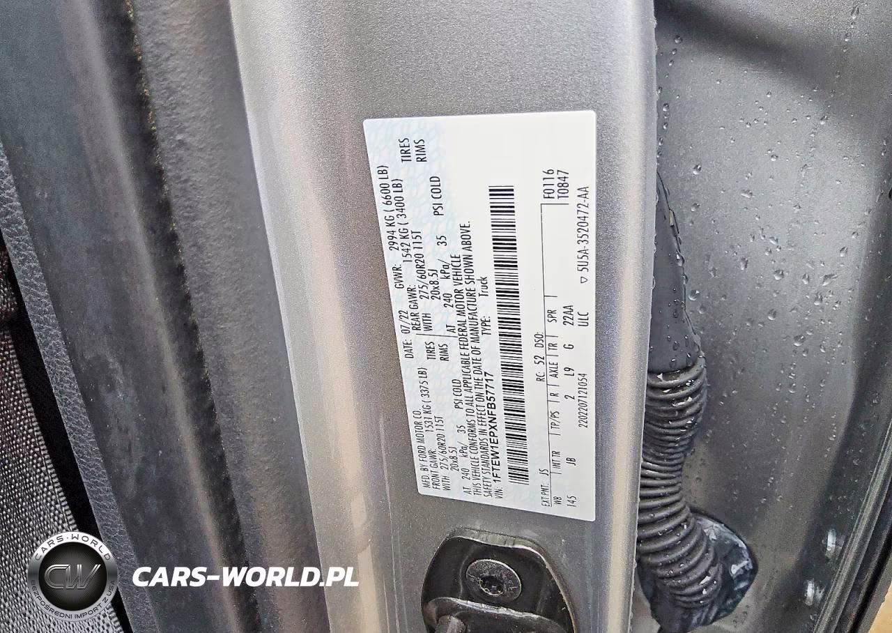 2022 Ford F150 Supercrew VIN:1FTEW1EPXNFB57717 - 13