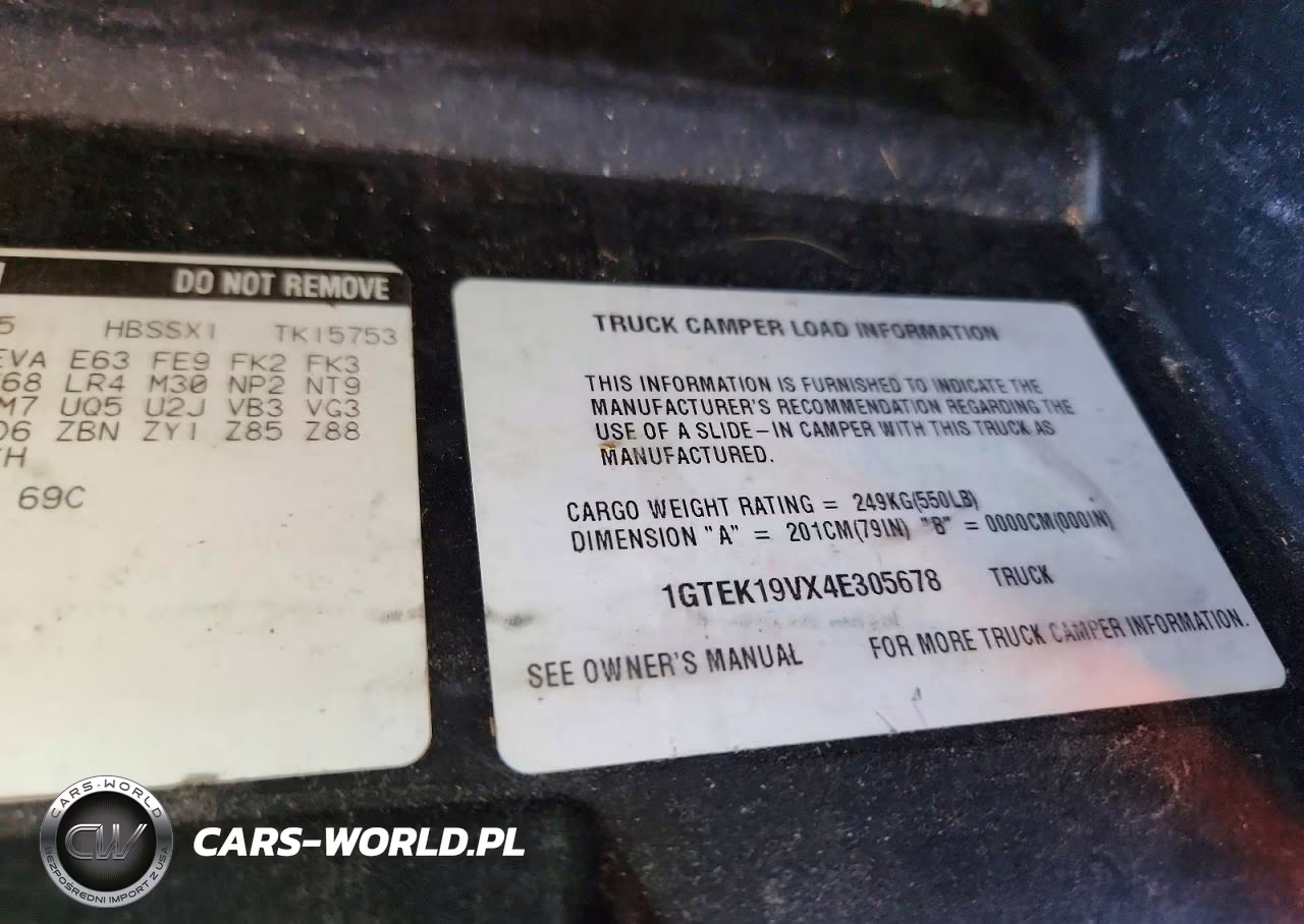 2004 GMC New Sierra K1500 VIN:1GTEK19VX4E305678 - 12