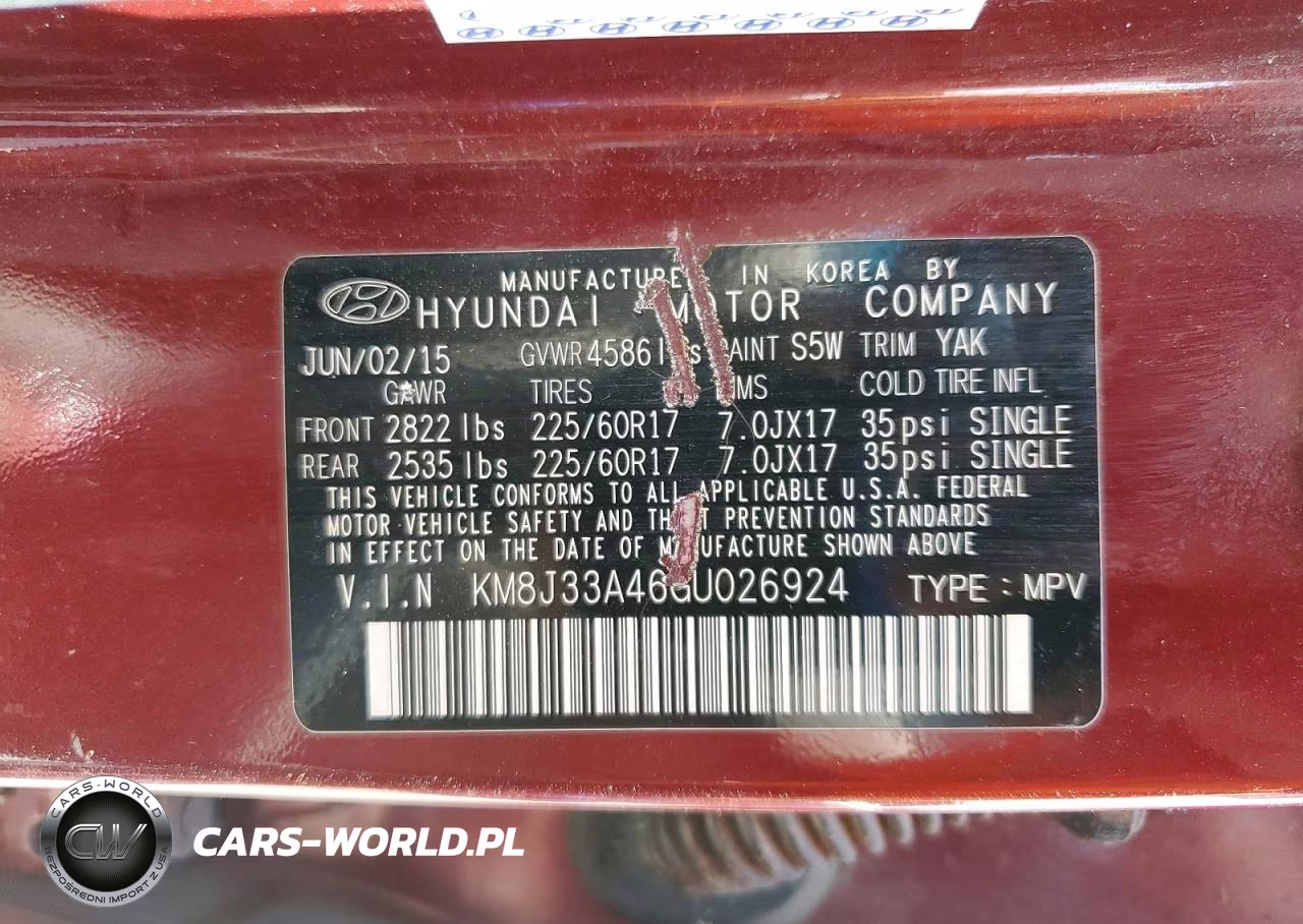 2016 Hyundai Tucson Se VIN:KM8J33A46GU026924 - 13