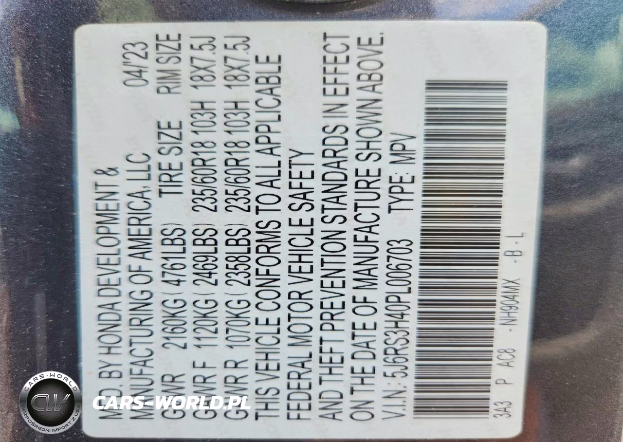 2023 Honda Cr-V Ex VIN:5J6RS3H40PL006703 - 13