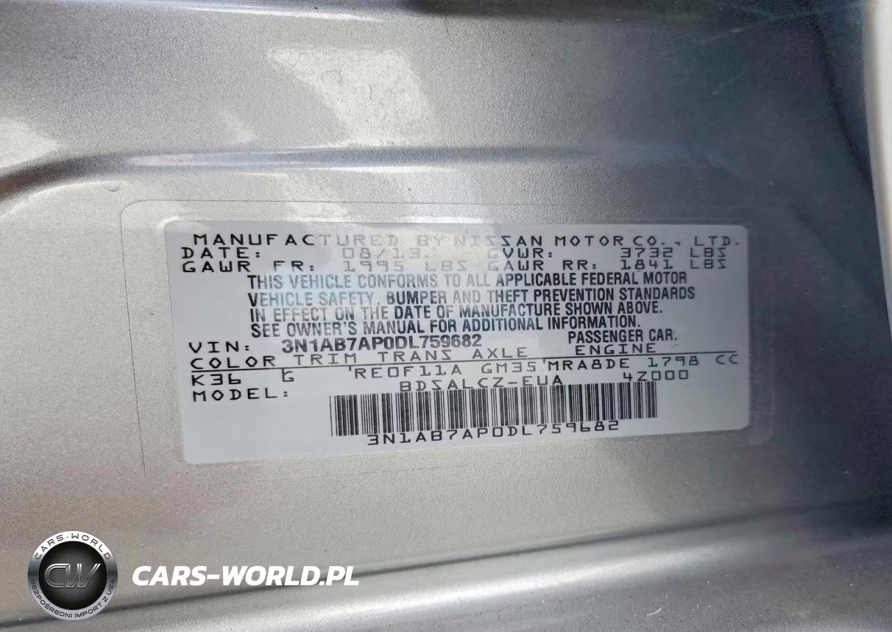 2013 Nissan Sentra S VIN:3N1AB7AP0DL759682 - 12