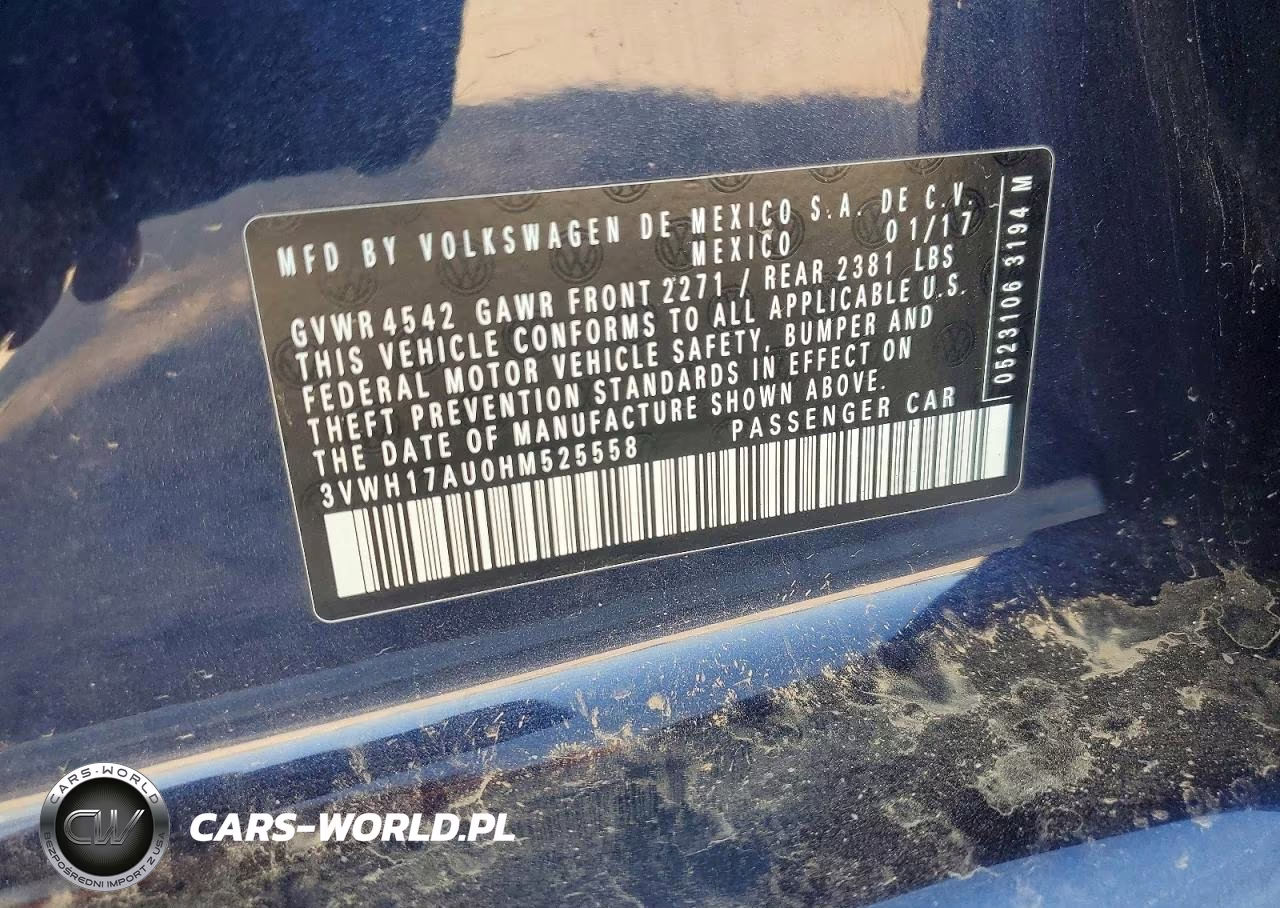 2017 Volkswagen Golf Alltrack S VIN:3VWH17AU0HM525558 - 13