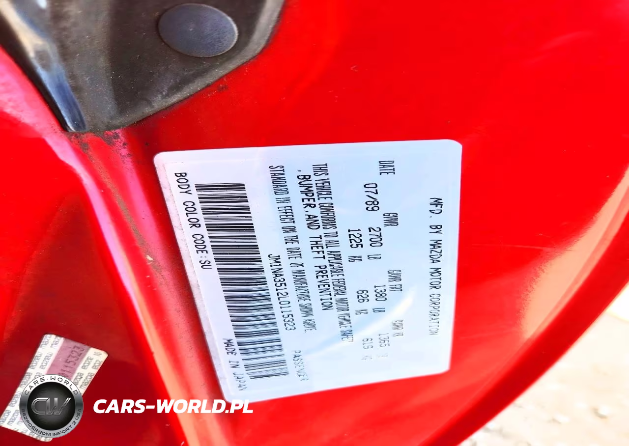 1990 Mazda Mx-5 Miata VIN:JM1NA3512L0115323 - 13
