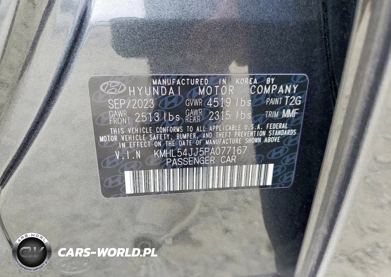 2023 Hyundai Sonata Hybrid Limited VIN:KMHL54JJ5PA077167 - 12
