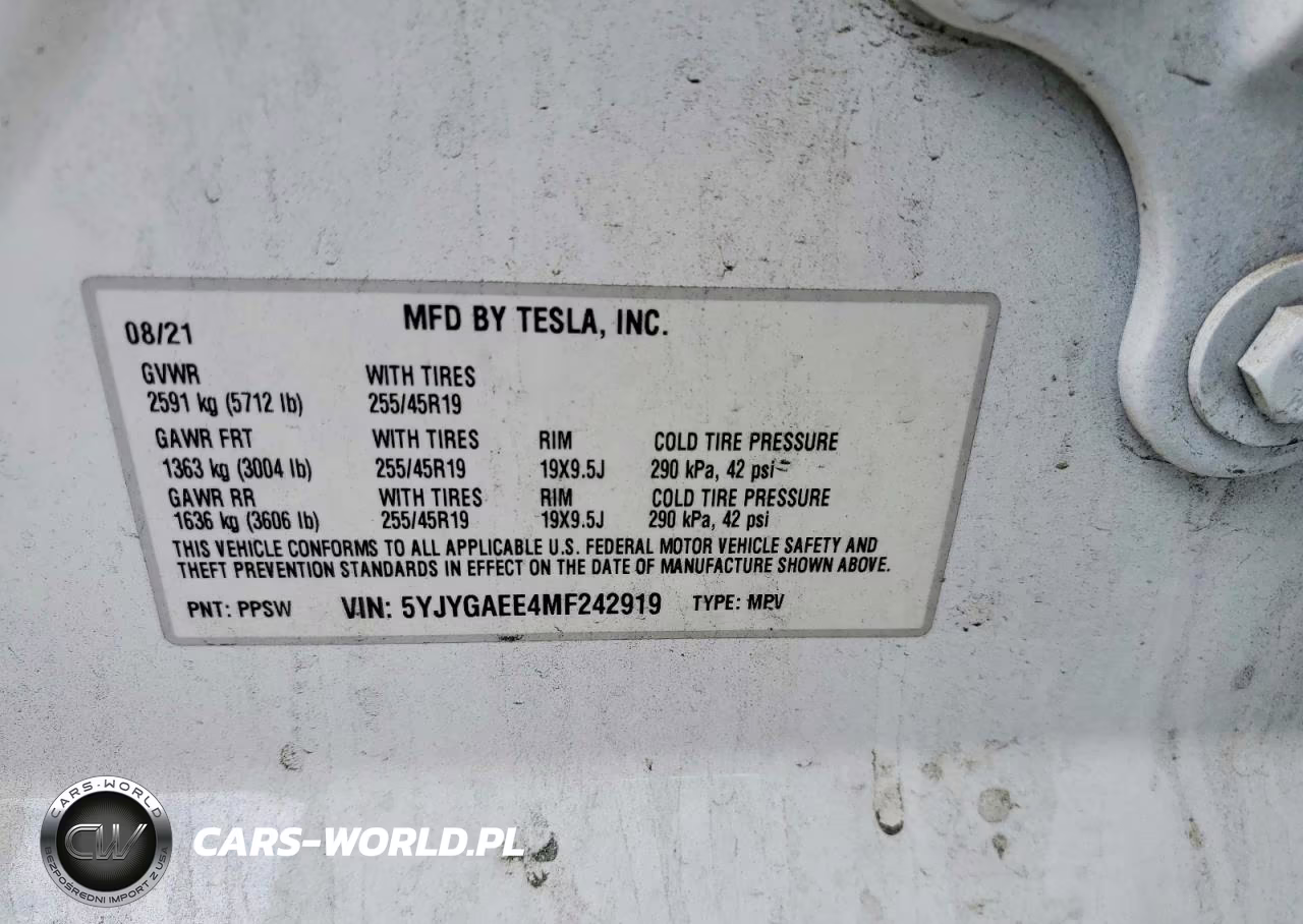 2021 Tesla Model Y VIN:5YJYGAEE4MF242919 - 14