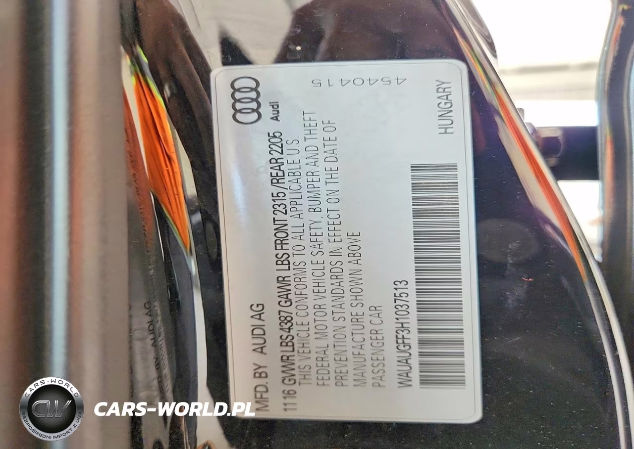 2017 Audi A3 Premium VIN:WAUAUGFF3H1037513 - 13