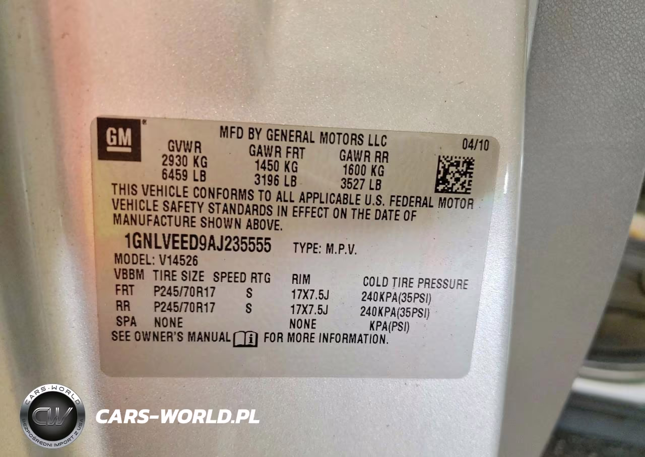 2010 Chevrolet Traverse Ls VIN:1GNLVEED9AJ235555 - 13