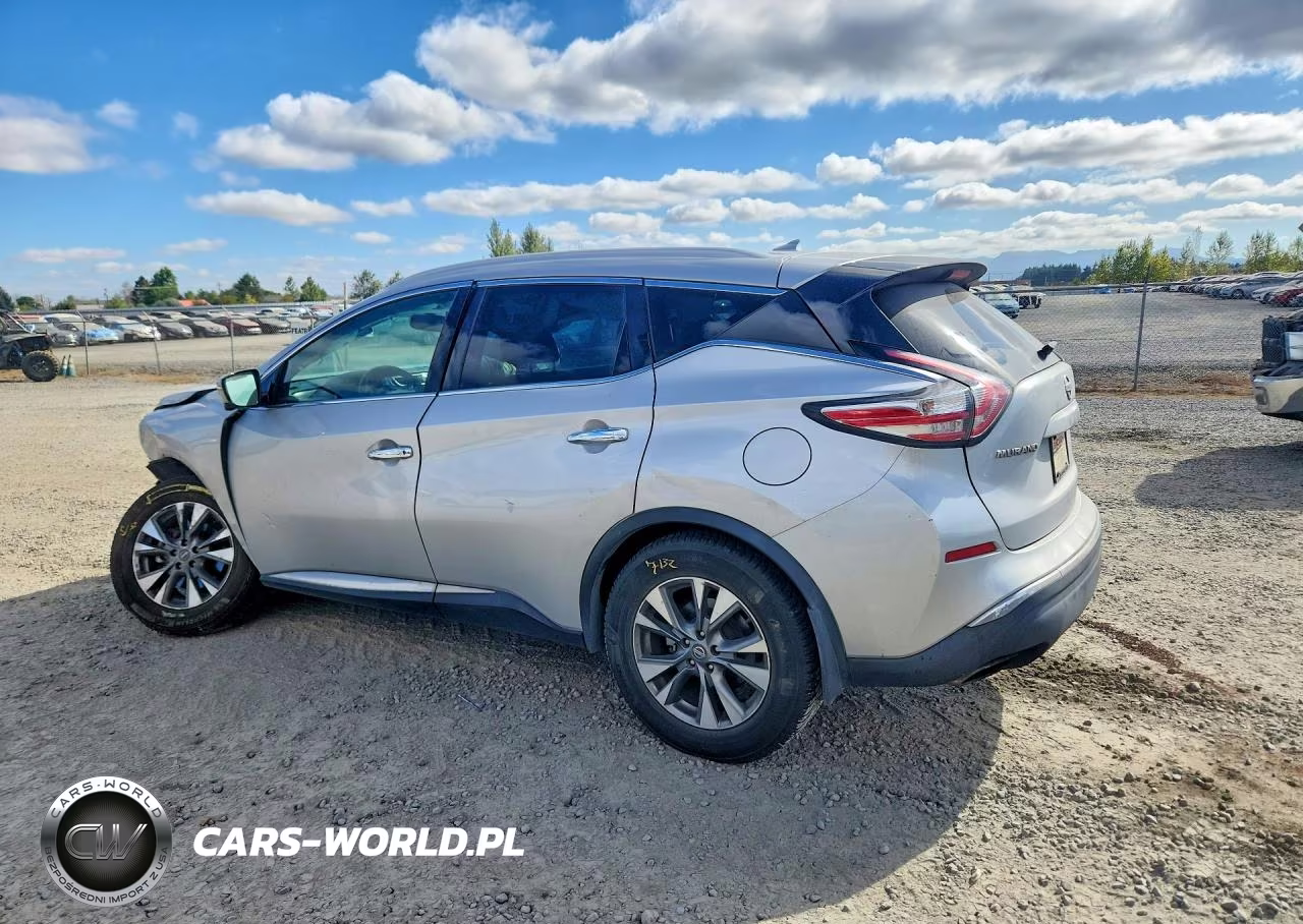 2015 Nissan Murano Sl VIN:5N1AZ2MH9FN245389 - 2