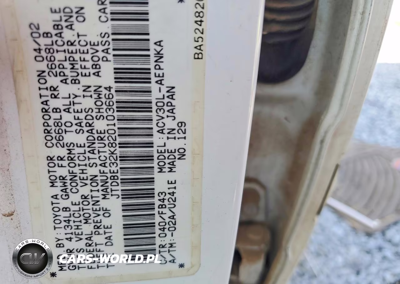 2002 Toyota Camry Le VIN:JTDBE32K820103664 - 12