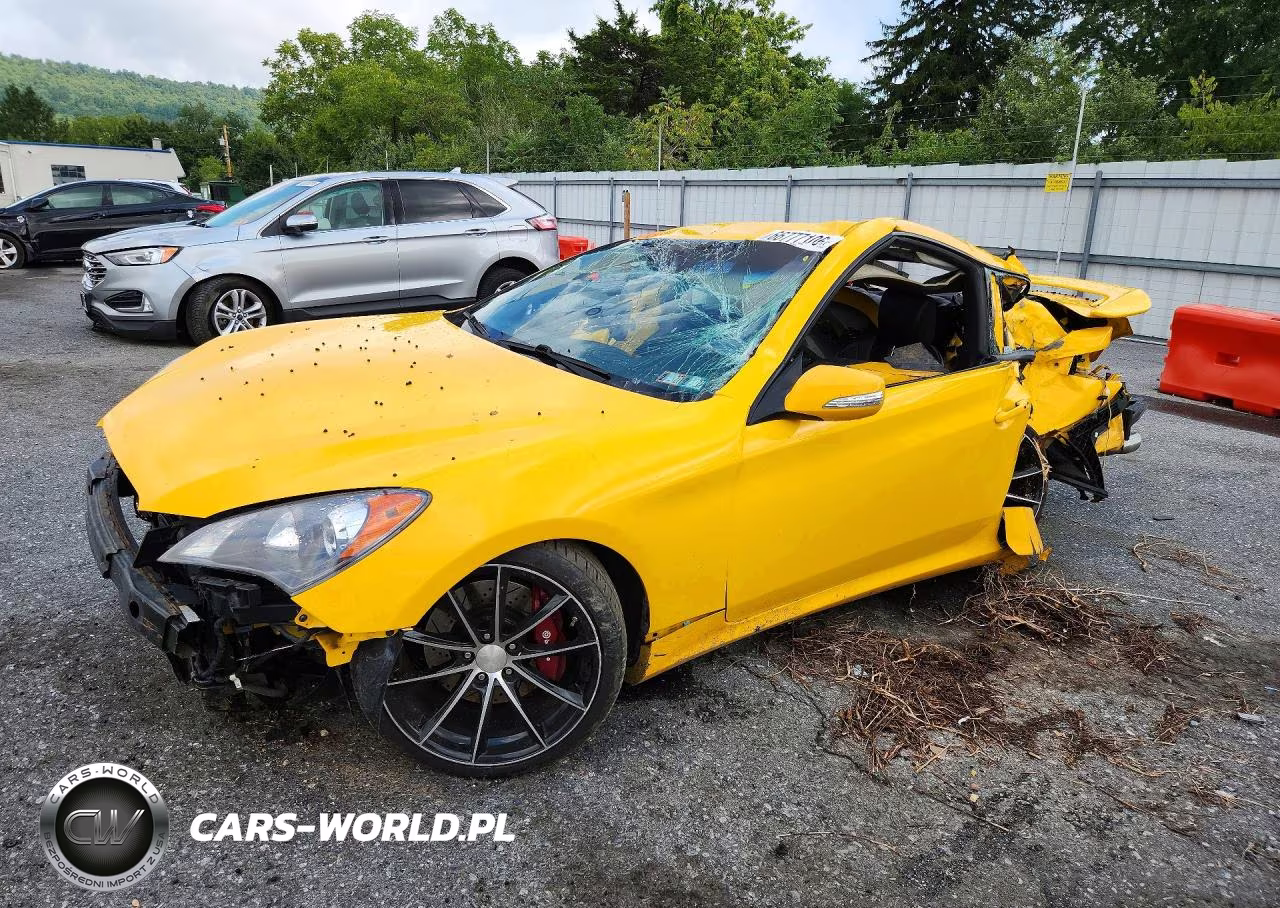 2012 Hyundai Genesis Coupe 3.8 Track VIN:KMHHU6KH5CU068705 - 1