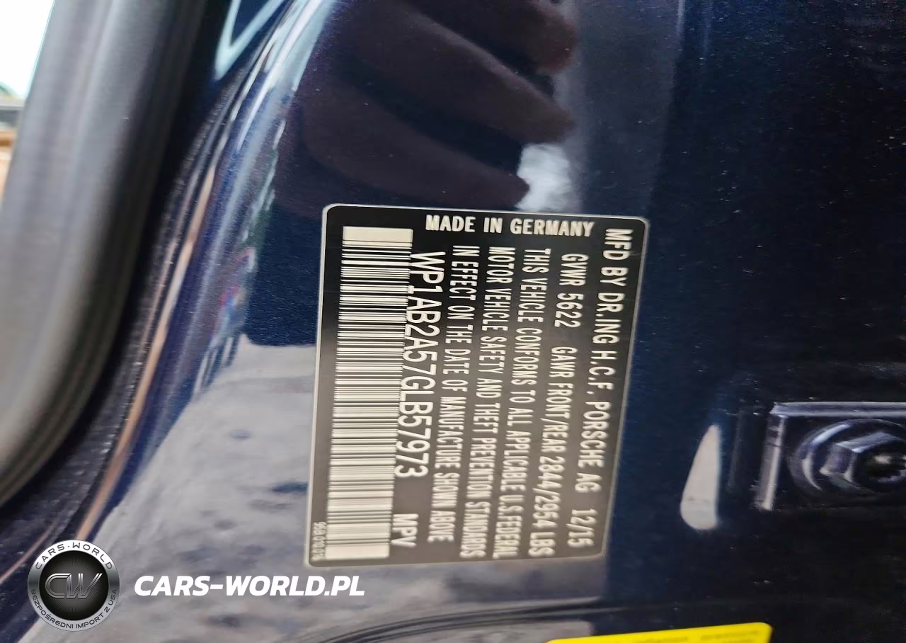 2016 Porsche Macan S VIN:WP1AB2A57GLB57973 - 12